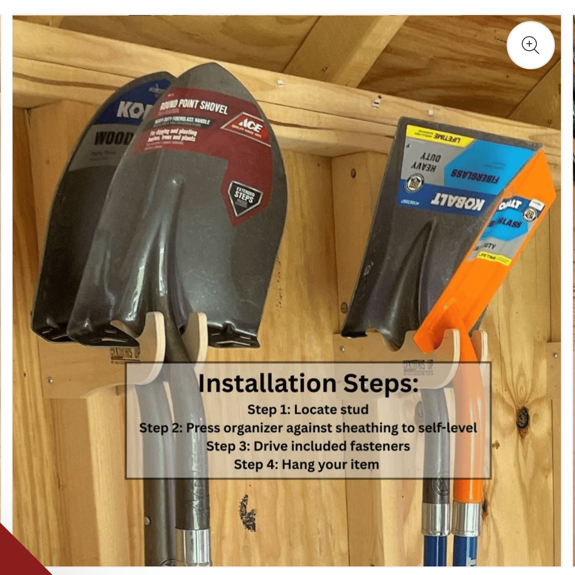 Garden Tool Organizer Hooks